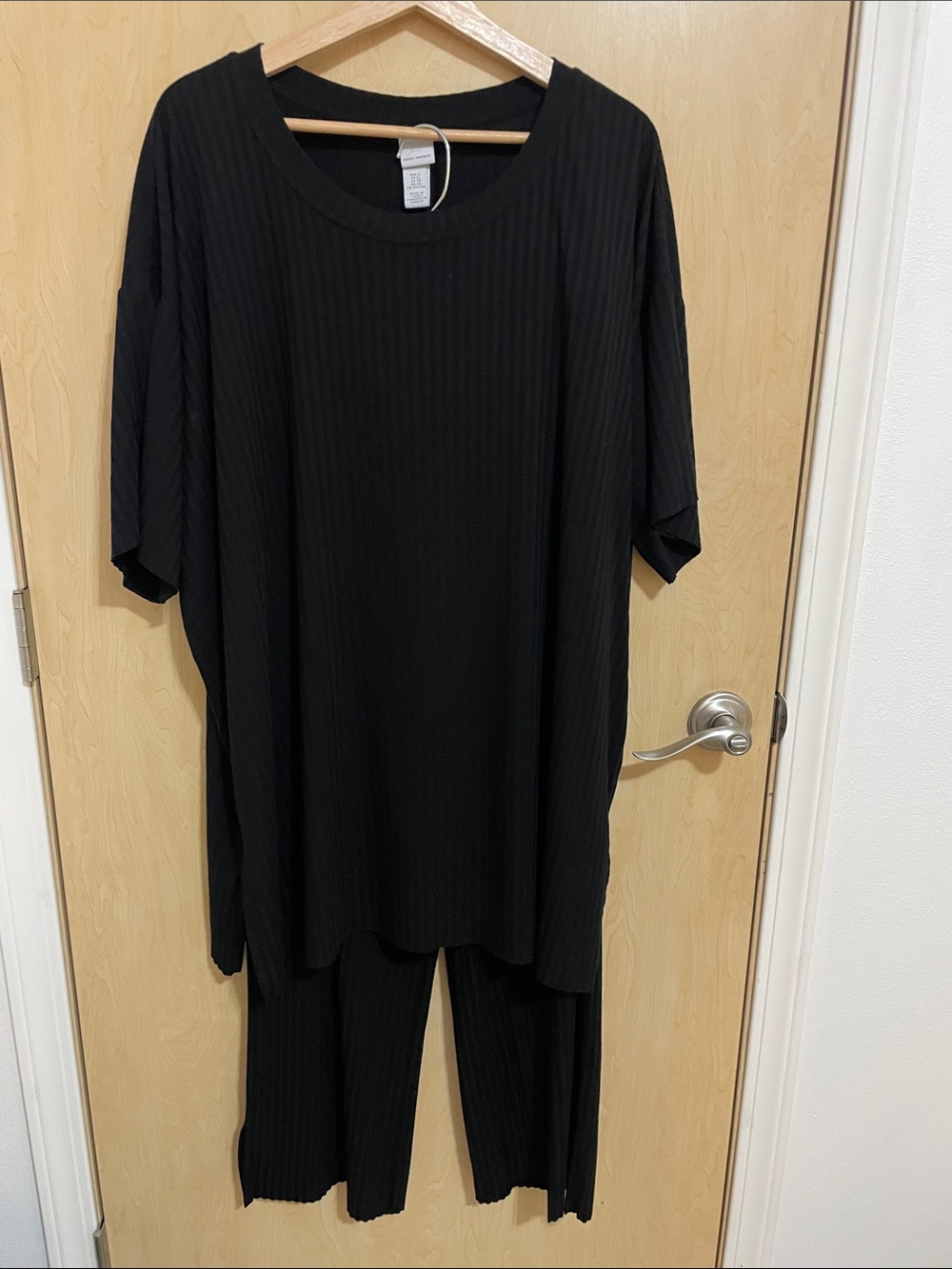 H&M Oversized Wide-Ribbed Tunic & Pants Matching Set – Size XL - Picture 13 of 13